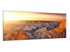 Glasdekor Obraz skleněný slunce nad Grand Canyon - Rozměry-obdélník: 60 x 90 cm
