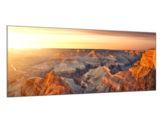 Glasdekor Obraz skleněný slunce nad Grand Canyon