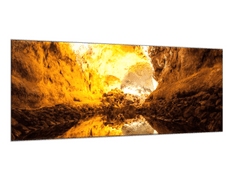 Glasdekor Obraz skleněný Cueva de los Verdes v Lanzarote - Rozměry-obdélník: 30 x 60 cm