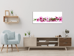 Glasdekor Obraz skleněný růžové květy broskve - Rozměry-obdélník: 40 x 60 cm