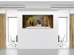 Glasdekor Skleněný obraz ulice ve městě Rhodos Řecko - Rozměry-obdélník: 80 x 100 cm