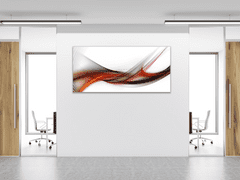 Glasdekor Obraz skleněný tmavě červená vlna - Rozměry-obdélník: 40 x 60 cm