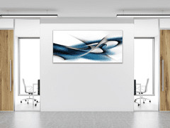 Glasdekor Obraz skleněný temná modro černá vlna - Rozměry-obdélník: 80 x 90 cm