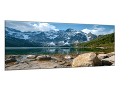 Glasdekor Obraz skleněný jezero Morskie oko - Rozměry-obdélník: 30 x 60 cm