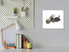 Glasdekor Skleněný obraz legendární motorka - Rozměry-čtverec: 40 x 40 cm