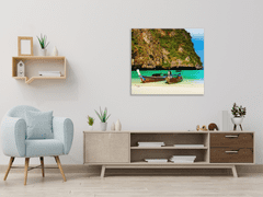 Glasdekor Obraz skleněný pláž Thajsko - Rozměry-čtverec: 40 x 40 cm