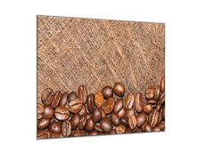 Glasdekor Obraz skleněný rozsypaná kávová zrna - Rozměry-čtverec: 40 x 40 cm