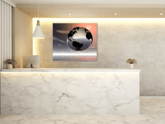 Glasdekor Obraz skleněný země koule - Rozměry-čtverec: 40 x 40 cm