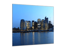 Glasdekor Skleněný obraz čtvercový večerní Londýn - Rozměry-čtverec: 90 x 90 cm