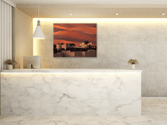 Glasdekor Skleněný obraz čtvercový poušť Abu Dhabi - Rozměry-čtverec: 40 x 40 cm