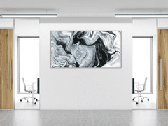 Glasdekor Obraz skleněný abstrakce černo bílý mramor - Rozměry-obdélník: 60 x 80 cm