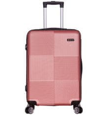 Cestovní kufr METRO LLTC3/3-M ABS - růžová - II. jakost
