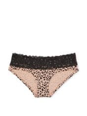 Victoria Secret Dámské kalhotky Lace Waist leopardí S