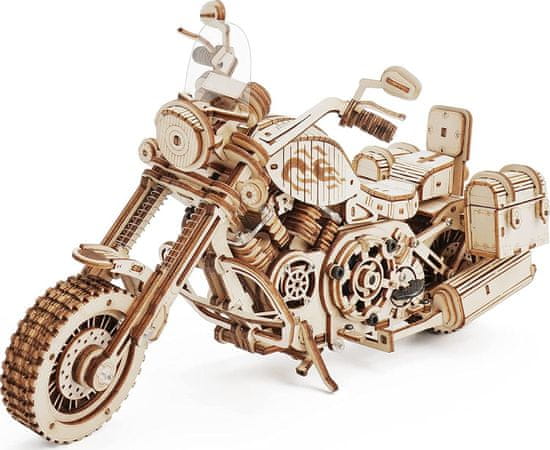 Robotime  Rokr 3D dřevěné puzzle Cruiser Motorcycle 420 dílků