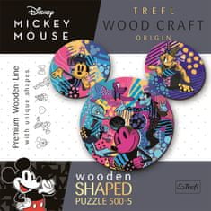 Trefl Wood Craft Origin puzzle Mickey Mouse 505 dílků