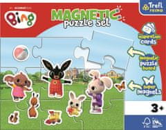 Trefl Magnetická puzzle sada Zábavný svět králíčka Binga