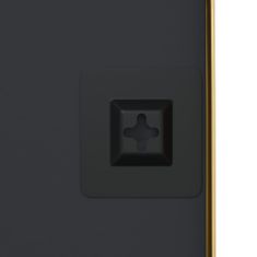 Vidaxl Nástěnné zrcadlo zlaté 50 x 100 cm obdélníkové