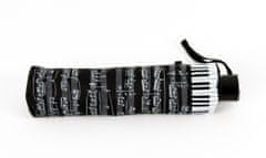 Simmy  Luxusní skládací deštník Noty + klaviatura černý