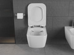 Mexen Stella závěsná wc mísa včetně sedátka s slow-slim, duroplast, bílá (30680800)