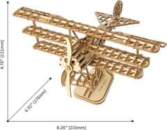 Robotime Rolife 3D dřevěné puzzle Letadlo 145 dílků