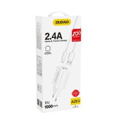 DUDAO A2 nabíječka 2.4A 2xUSB + kabel lightning