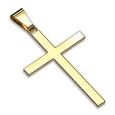 SPERKY4U Zlacený ocelový přívěšek - kříž