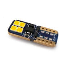 motoLEDy W5W LED oranžová žárovka T10 12V-24V CANBUS 450lm