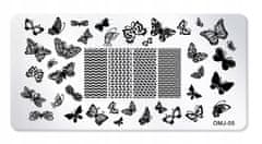 TOJATO Razítkovací deska, vzory na nehty, nail art, Motýl, OMJ-05
