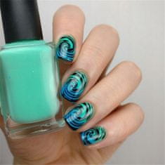 TOJATO Razítkovací deska, vzory na nehty, nail art, Rozlitá barva, abstrakce, Born Pretty - L061