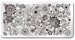 TOJATO Razítkovací deska, vzory na nehty, nail art, Květiny, Born Pretty - L073