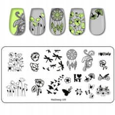 TOJATO Razítkovací deska, vzory na nehty, nail art, lapač snů, MaiSheng-109