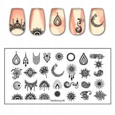 TOJATO Razítkovací deska, vzory na nehty, nail art, Ornament, MaiSheng-85