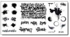 TOJATO Razítkovací deska, vzory na nehty, nail art, Graffiti, skvrna, JR-125