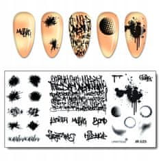 TOJATO Razítkovací deska, vzory na nehty, nail art, Graffiti, skvrna, JR-125