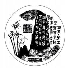 TOJATO Razítkovací deska, vzory na nehty, nail art, Čínské znaky, hehe - 047
