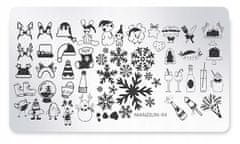 TOJATO Razítkovací deska, vzory na nehty, nail art, Vánoce, Manzilin-04