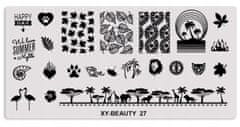 TOJATO Razítkovací deska, vzory na nehty, nail art, Afrika, XY-BEAUTY - 27