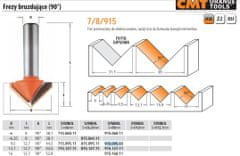 CMT Obrážecí fréza Hm D=9,5 I=12,7 A=90 S=8