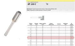 KLINGSPOR KLINGSPOR FREZ DO METALU HF 100 C FI=6,0x18mm TRZPIEŃ 6mm TYP WRC, WALCOWO-KULISTY