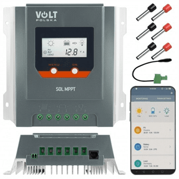 Volt FVE Solární regulátor MPPT 20A 12/24-20 LCD VOLT 3IPSMPPT20, BLUETOOTH