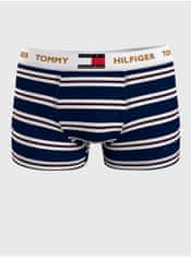 Tommy Hilfiger Bílo-modré pánské pruhované boxerky Tommy Hilfiger Underwear XL
