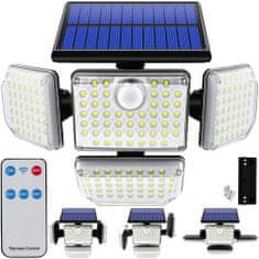 Alum online Solární lampa 181 LED s venkovním panelem