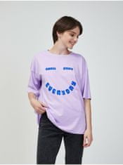 Vero Moda Světle fialové oversize tričko VERO MODA Skye Cody XS