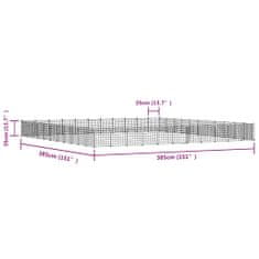 Vidaxl 44panelová ohrádka pro zvířata s dvířky černá 35 x 35 cm ocel