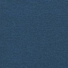 Greatstore Lavice s opěradlem modrá 120 x 62 x 75,5 cm textil