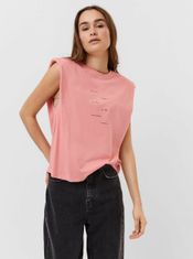 Vero Moda Růžové tričko s nápisem VERO MODA Hollie S