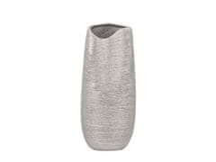 Beliani Stříbrná dekorativní váza DERBE
