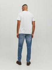 Jack&Jones Pánské triko JJEORGANIC Standard Fit 12156102 White (Velikost M)