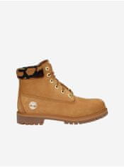 Timberland Hnědé klučičí kotníkové boty Timberland 6 In Prem WP 36