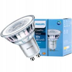 Philips Stmívatelná LED žárovka GU10 4W = 50W 350lm 4000K Neutrální bílá 36°